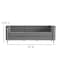 Flash Furniture Gray LeatherSoft Sofa with Double Bar Frame ZB-REGAL-810-3-SOFA-GY-GG - alternate 2